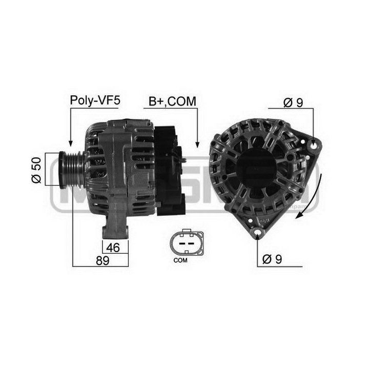 Kintamosios srovės generatorius ERA 210549
