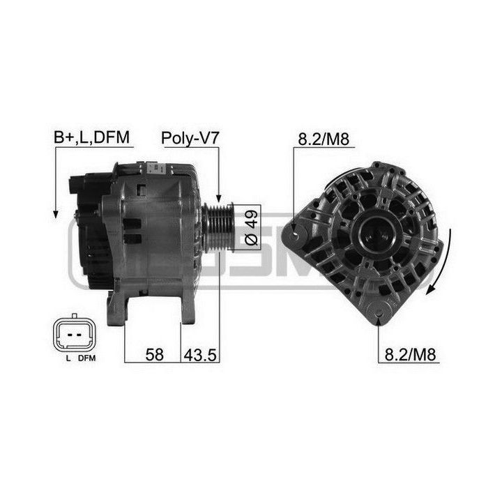 Kintamosios srovės generatorius ERA 210566R