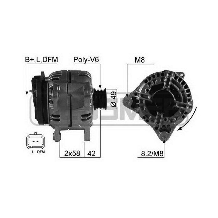 Kintamosios srovės generatorius ERA 210567A