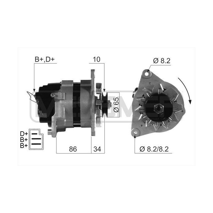 Kintamosios srovės generatorius ERA 210588