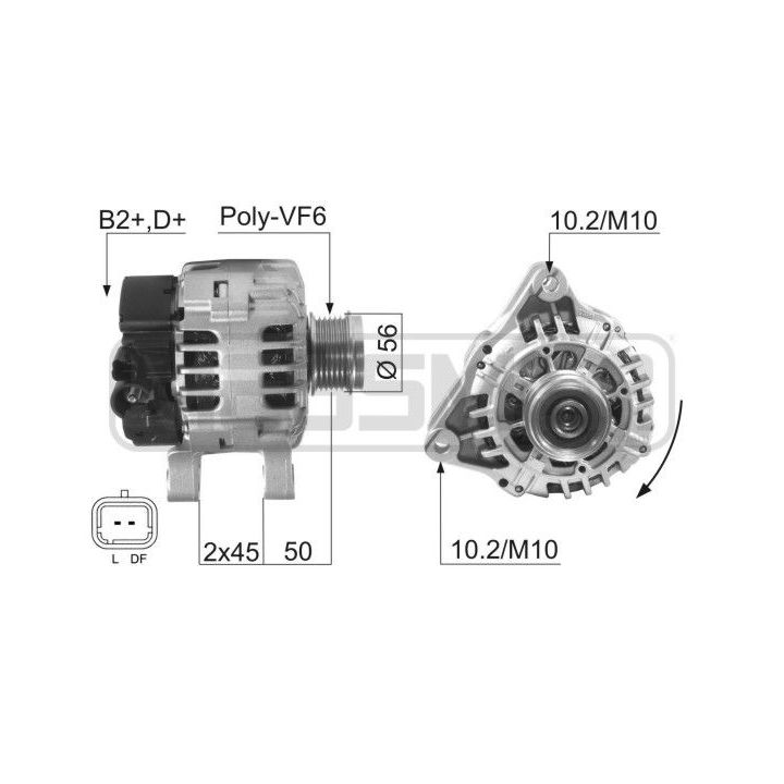 Kintamosios srovės generatorius ERA 210599A