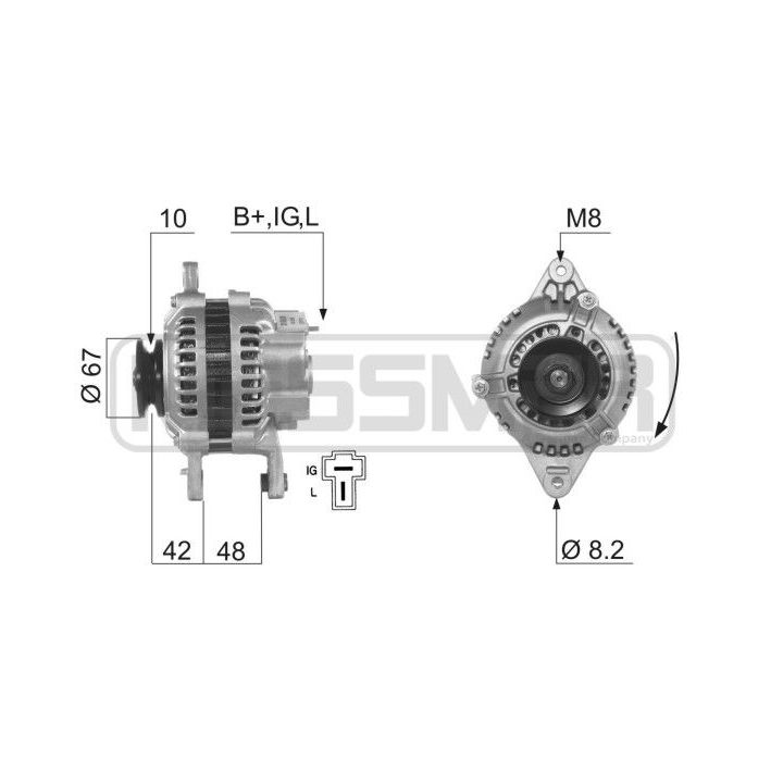 Kintamosios srovės generatorius ERA 210609A