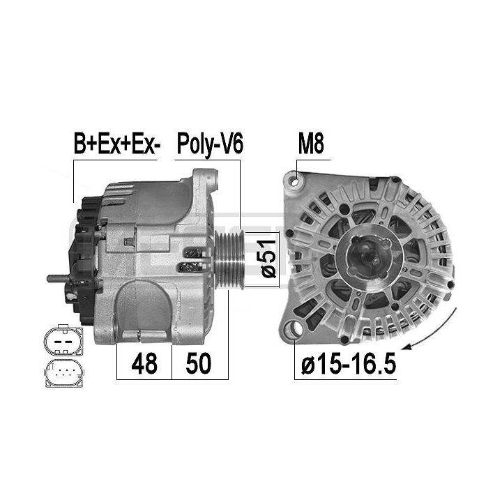 Kintamosios srovės generatorius ERA 210634