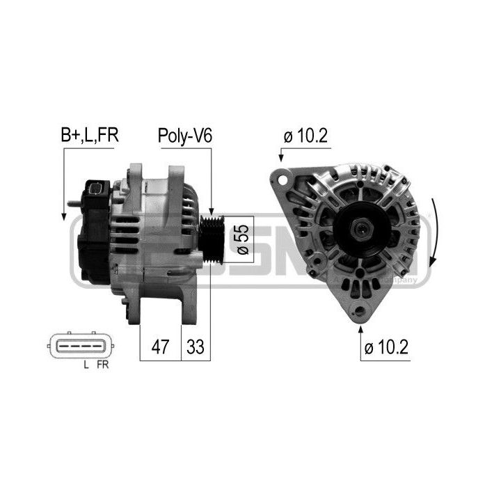 Kintamosios srovės generatorius ERA 210646