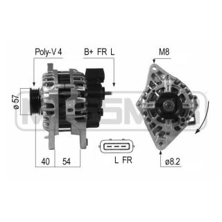 Kintamosios srovės generatorius ERA 210652