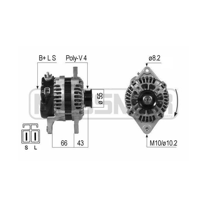 Kintamosios srovės generatorius ERA 210653