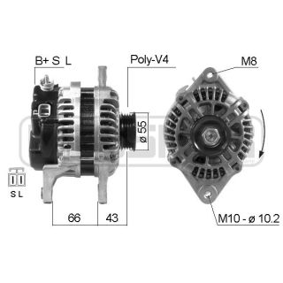Kintamosios srovės generatorius ERA 210658R