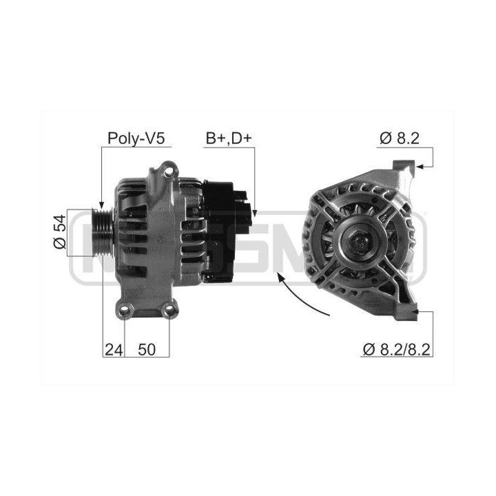 Kintamosios srovės generatorius ERA 210659