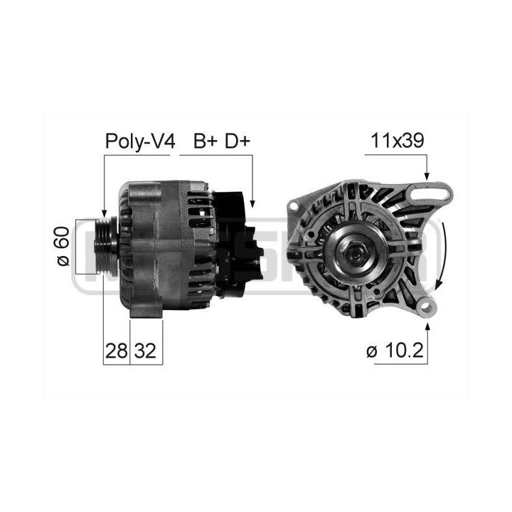 Kintamosios srovės generatorius ERA 210666A