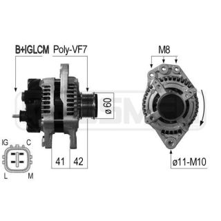 Kintamosios srovės generatorius ERA 210675A
