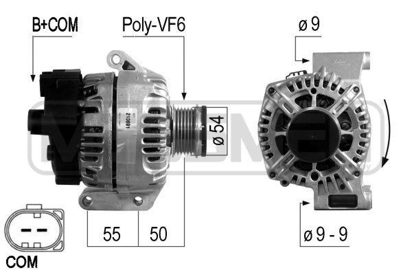 Kintamosios srovės generatorius ERA 210691A