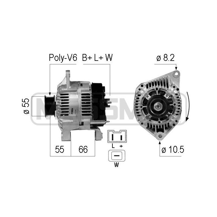 Kintamosios srovės generatorius ERA 210694