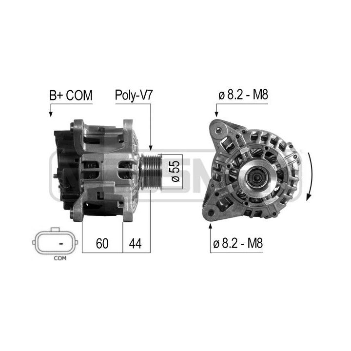 Kintamosios srovės generatorius ERA 210696