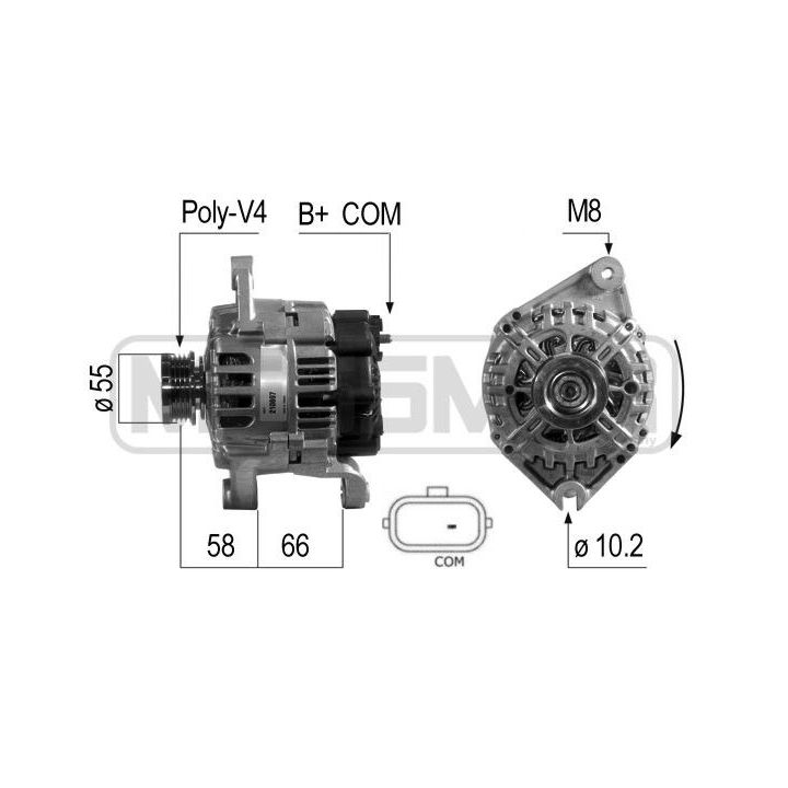Kintamosios srovės generatorius ERA 210697