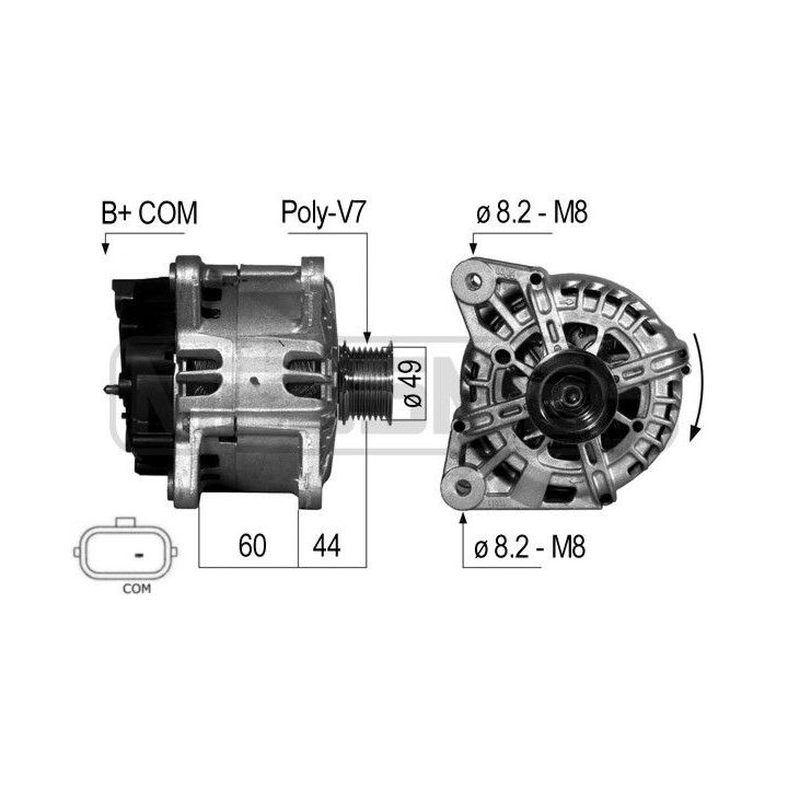 Kintamosios srovės generatorius ERA 210698