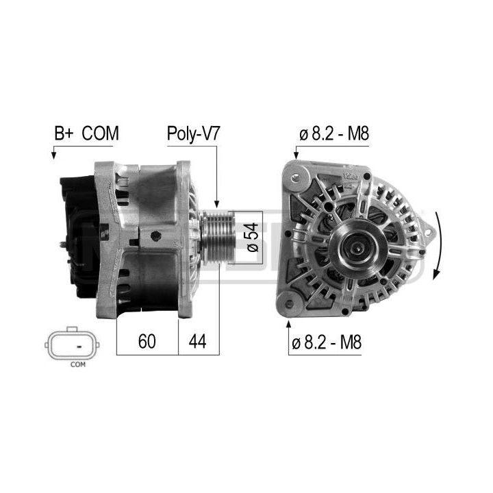 Kintamosios srovės generatorius ERA 210700