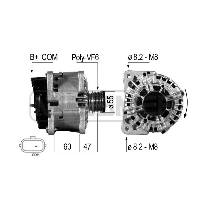 Kintamosios srovės generatorius ERA 210705
