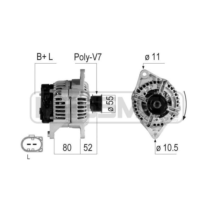 Kintamosios srovės generatorius ERA 210723