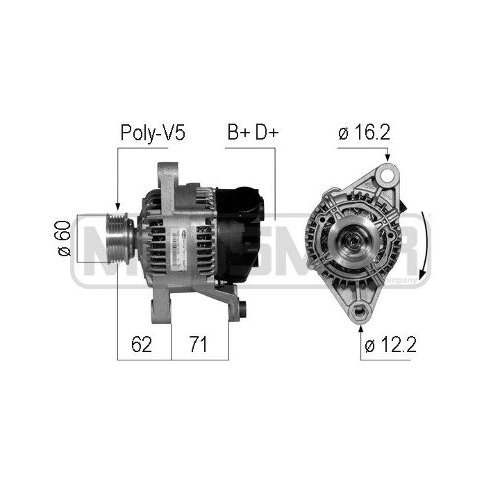 Kintamosios srovės generatorius ERA 210741