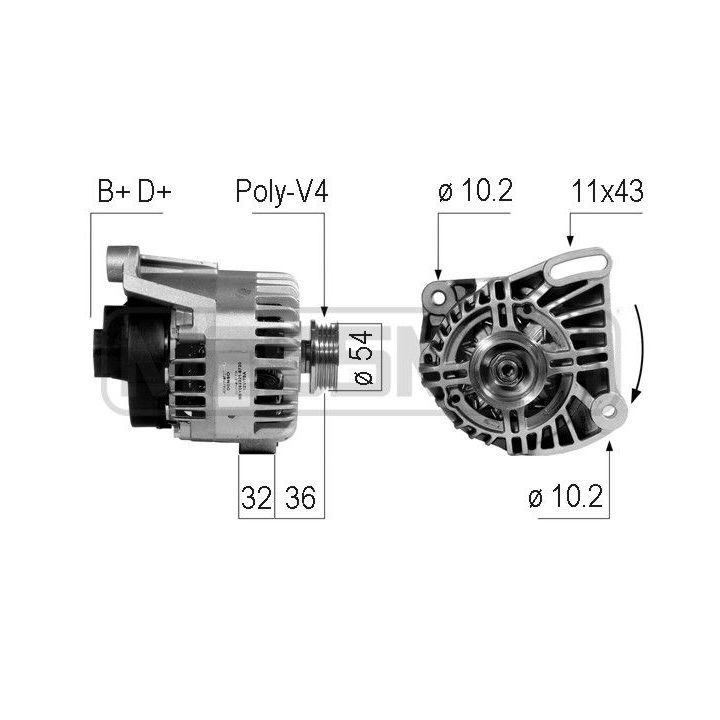 Kintamosios srovės generatorius ERA 210745
