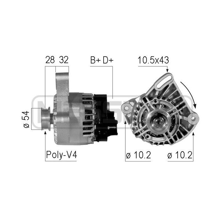 Kintamosios srovės generatorius ERA 210746