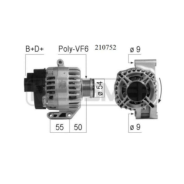 Kintamosios srovės generatorius ERA 210752A