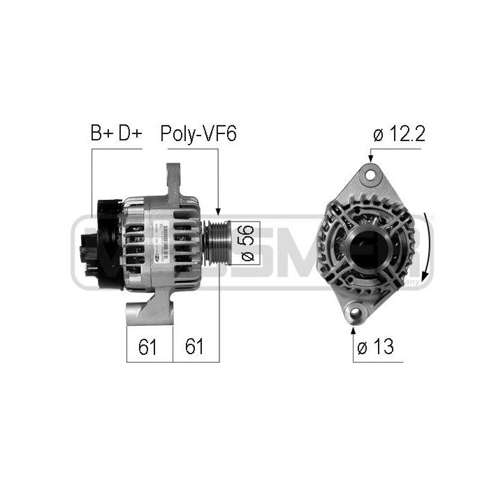 Kintamosios srovės generatorius ERA 210758A