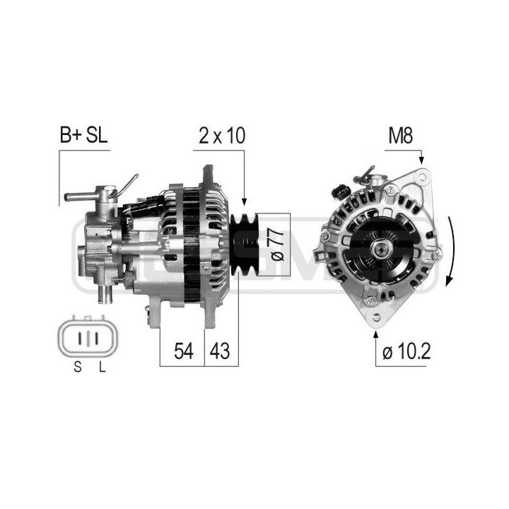 Kintamosios srovės generatorius ERA 210806