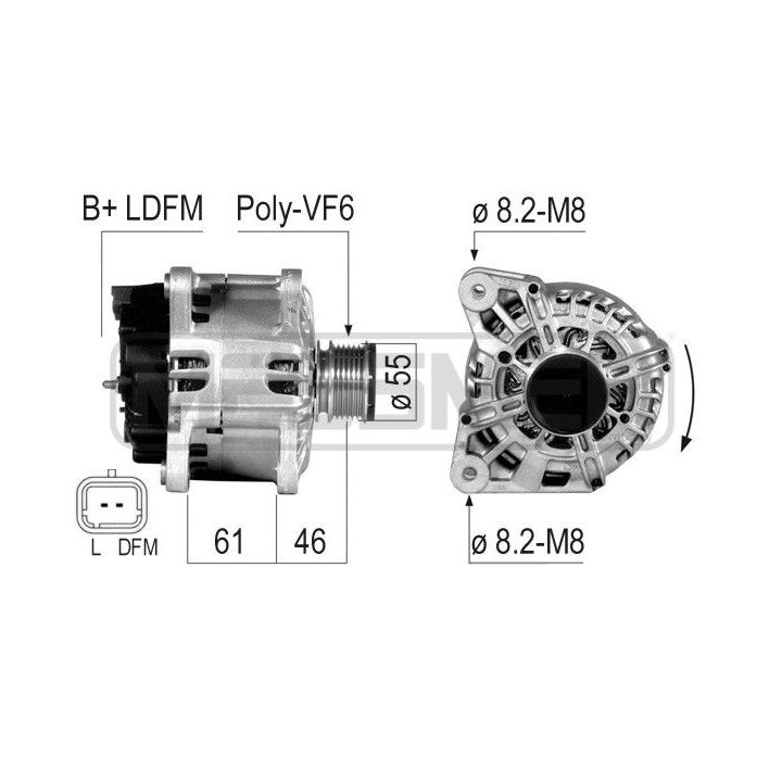 Kintamosios srovės generatorius ERA 210816