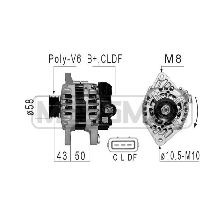 Kintamosios srovės generatorius ERA 210819A