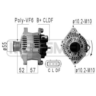 Kintamosios srovės generatorius ERA 210820