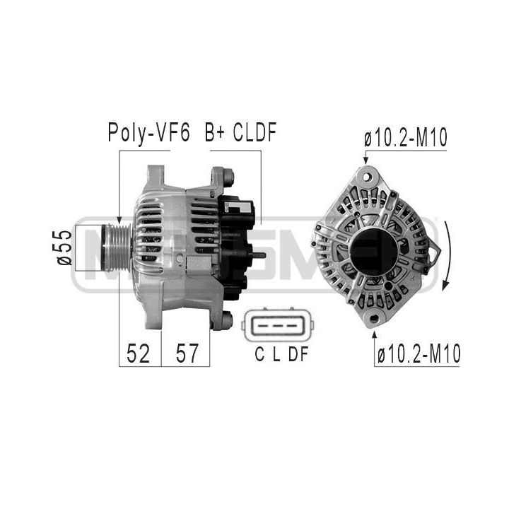 Kintamosios srovės generatorius ERA 210820A