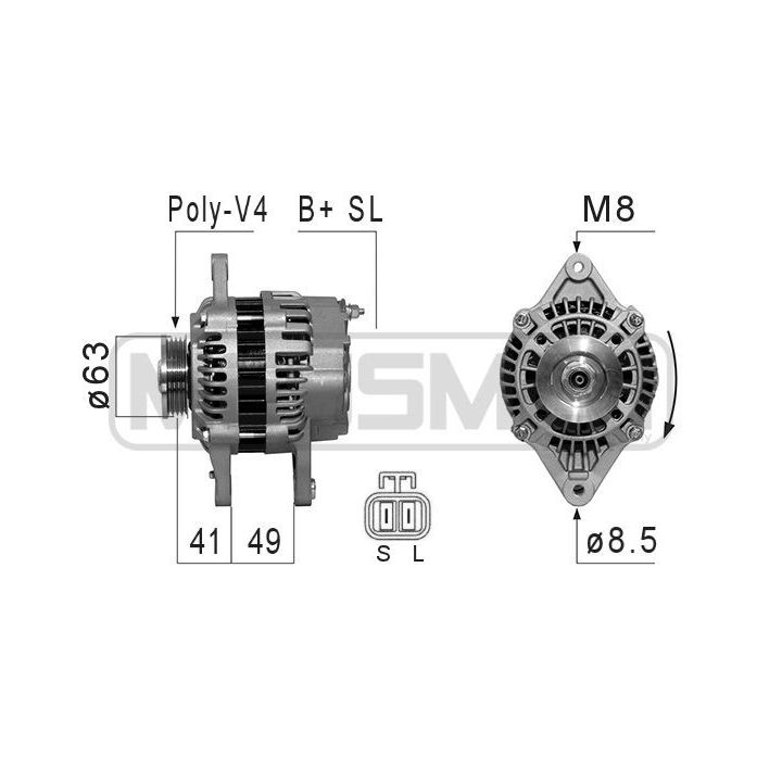 Kintamosios srovės generatorius ERA 210837A