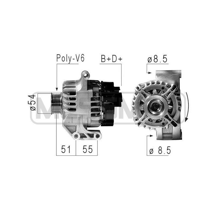 Kintamosios srovės generatorius ERA 210839