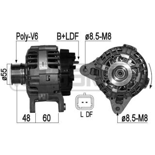 Kintamosios srovės generatorius ERA 210856