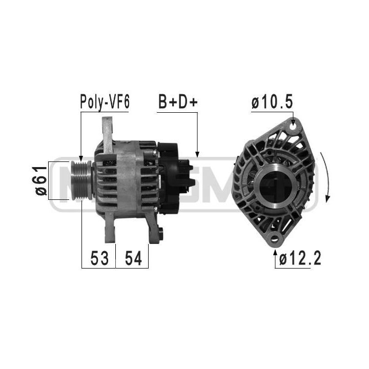 Kintamosios srovės generatorius ERA 210863