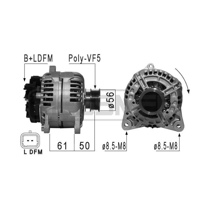 Kintamosios srovės generatorius ERA 210865A