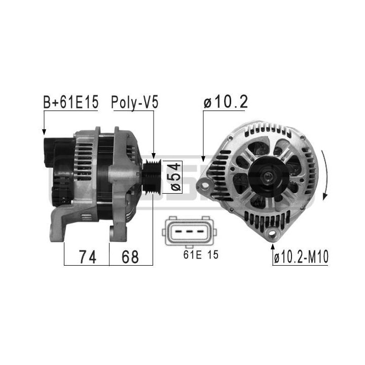 Kintamosios srovės generatorius ERA 210868A