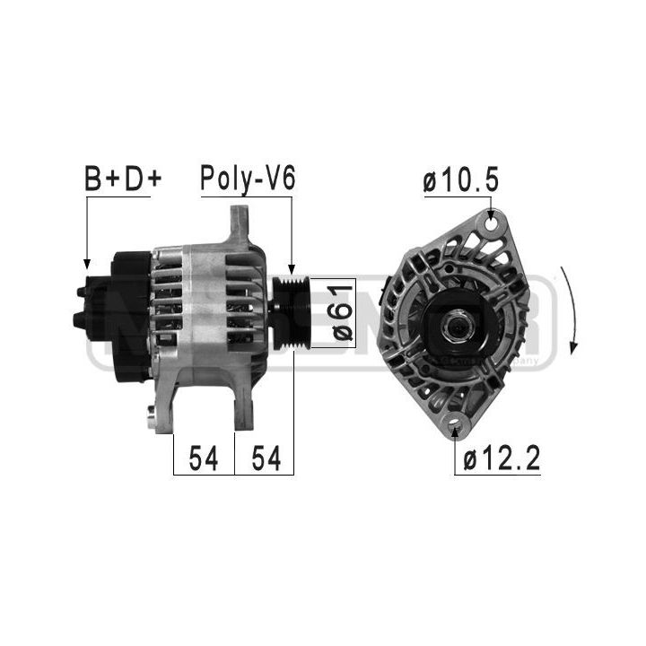 Kintamosios srovės generatorius ERA 210884A