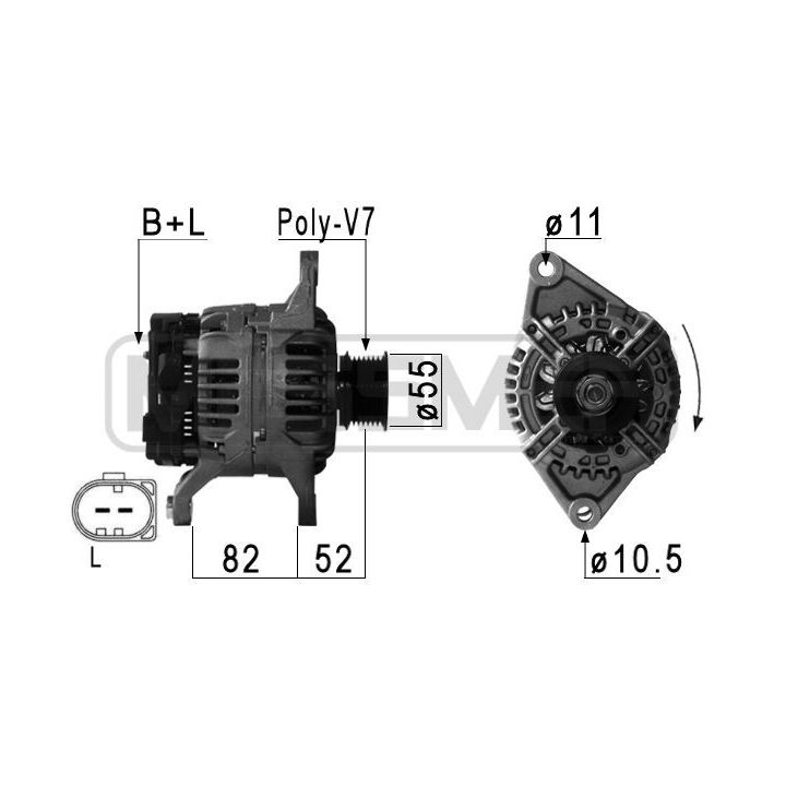 Kintamosios srovės generatorius ERA 210886