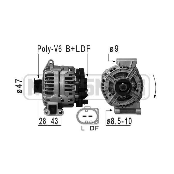 Kintamosios srovės generatorius ERA 210887A