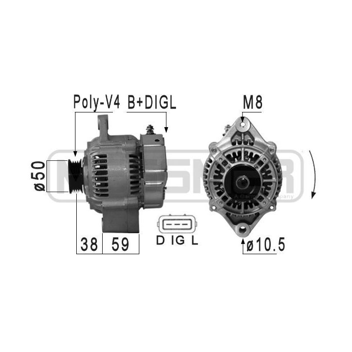Kintamosios srovės generatorius ERA 210888A
