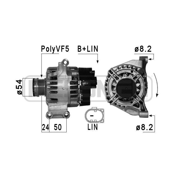 Kintamosios srovės generatorius ERA 210948