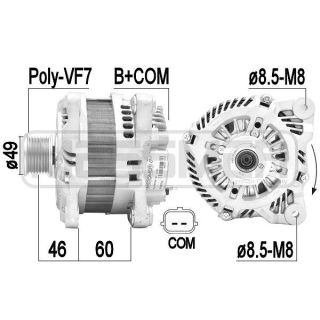 Kintamosios srovės generatorius ERA 210951A