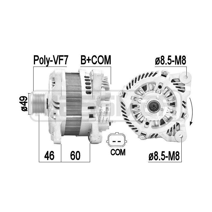 Kintamosios srovės generatorius ERA 210951A