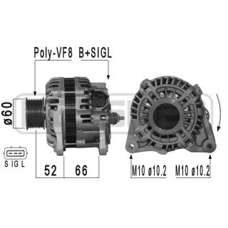 Kintamosios srovės generatorius ERA 210954A