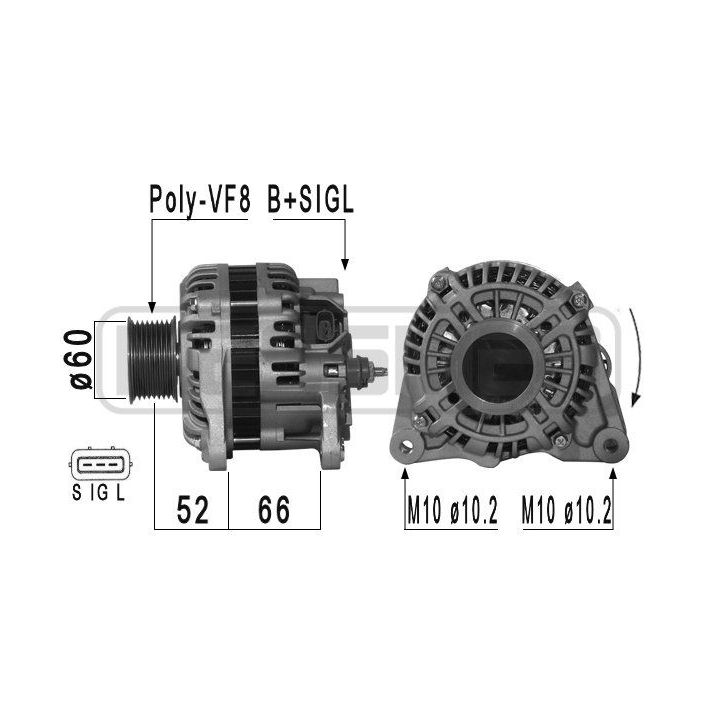 Kintamosios srovės generatorius ERA 210954A