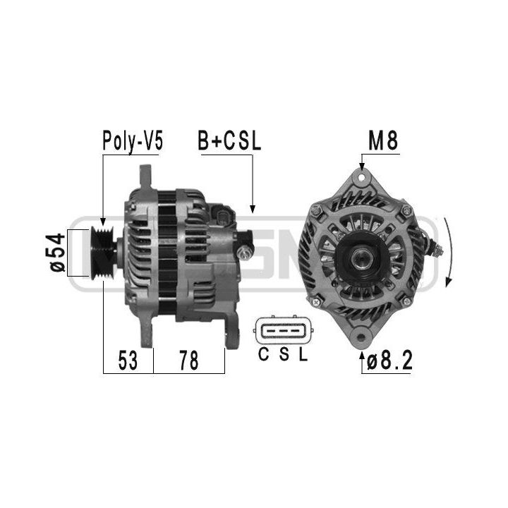 Kintamosios srovės generatorius ERA 210955A