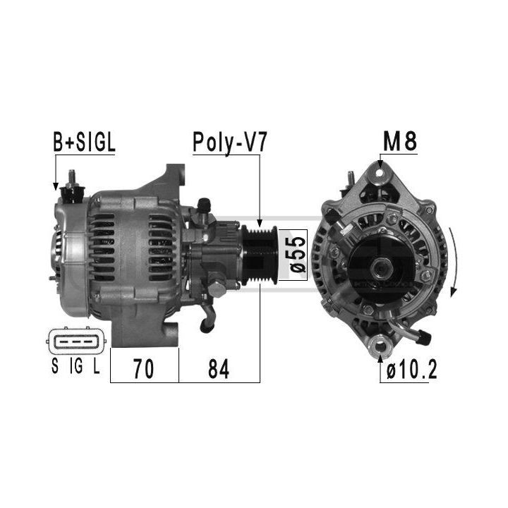 Kintamosios srovės generatorius ERA 210961A
