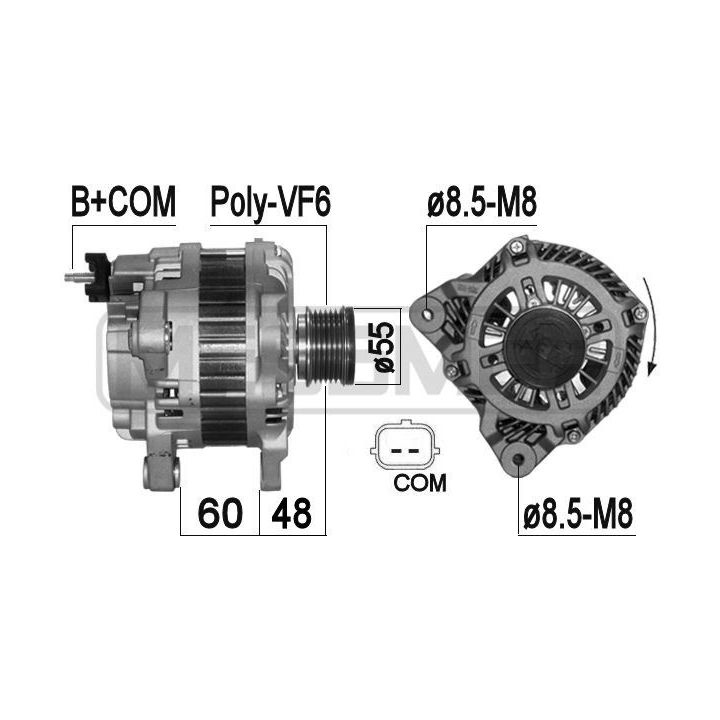 Kintamosios srovės generatorius ERA 210996A